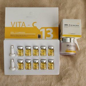 Merikit Vita-C 13 Ampoule and Return Cream Set - Made in Korea